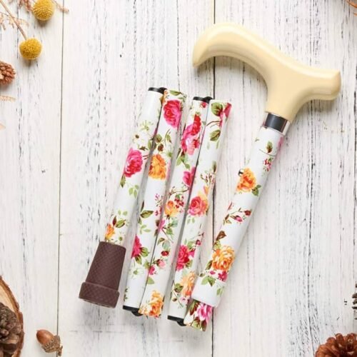 Merry Sticks Designer Folding Adjustable Walking Cane
